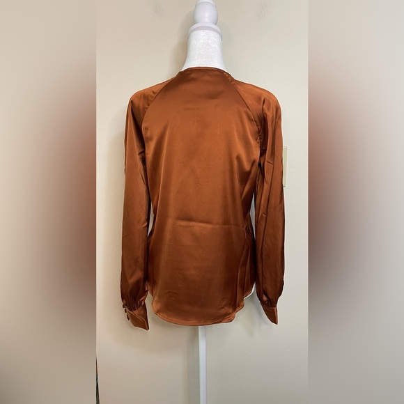 Banana Republic Keyhole Button Closure Long Raglan Sleeves Blouse Top Sz XXS.NWT - Picture 14 of 17